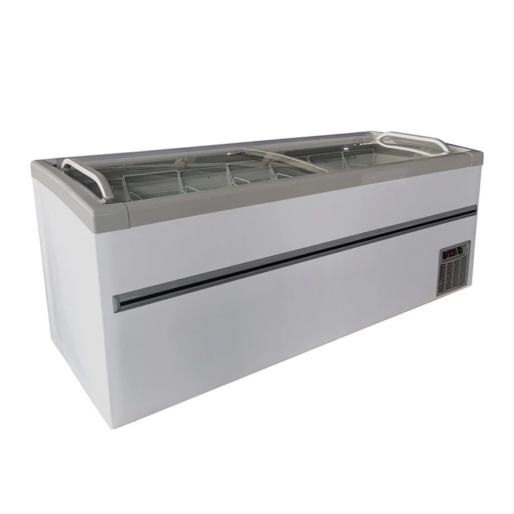 Commercial Deep Chest Freezer Ice Cream Display Freezer